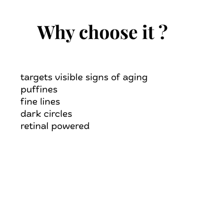 Eye cream : ginseng + retinal  30ml