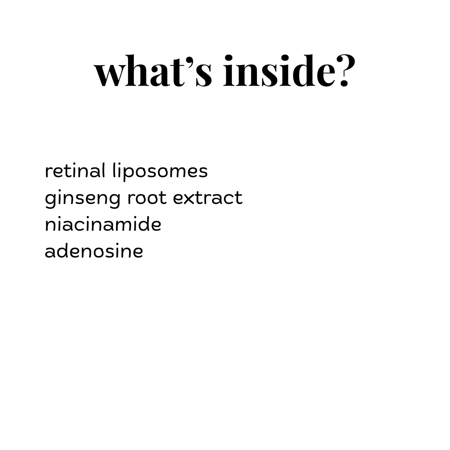 Eye cream : ginseng + retinal  30ml