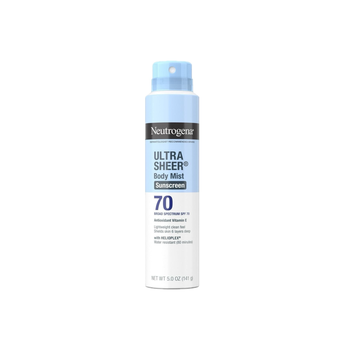 Ultra Sheer Bodymist Sunscreen Spray  spf 70 141g